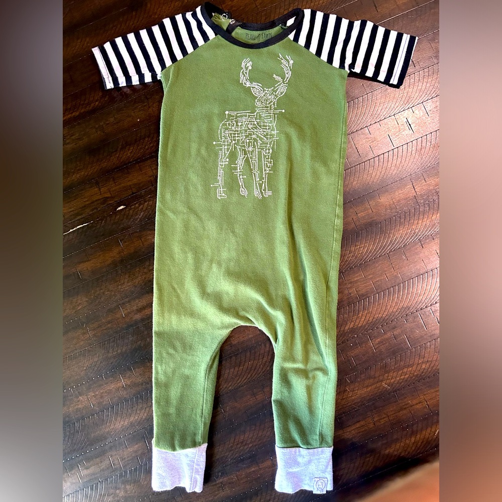 Pearl and Fawn deer romper